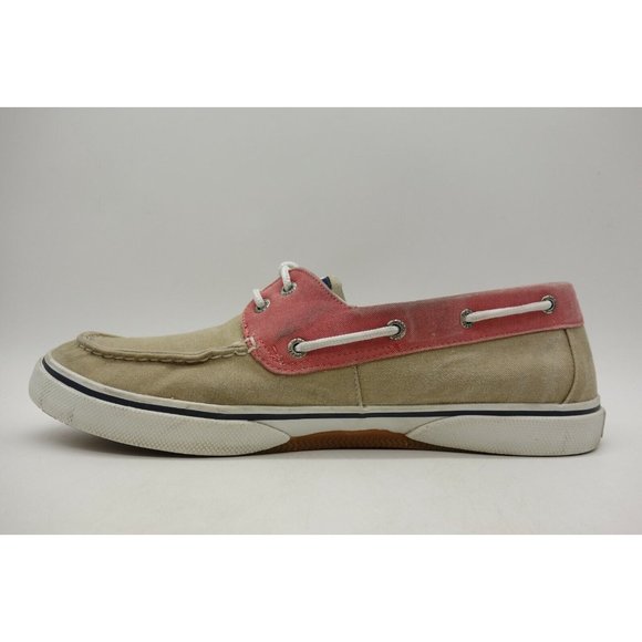 Sperry Top Sider Brown Canvas Casual Slip On Deck Loafers Shoes Men\'s 12 M main image 5